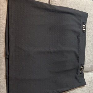 Roz & Ali Black Pencil Skirt with Decorative Waist Hardware